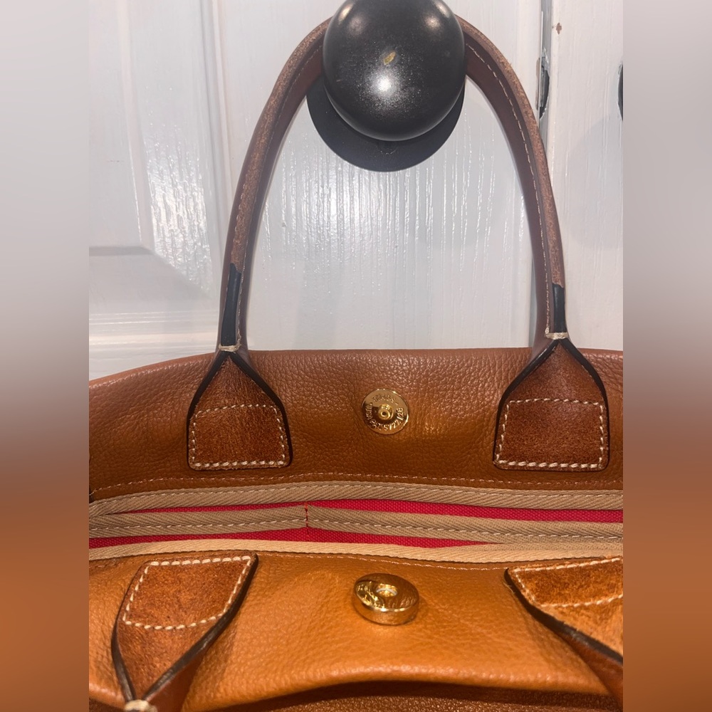 Dooney & Bourke Brown Leather Handbag - Picture 9 of 12
